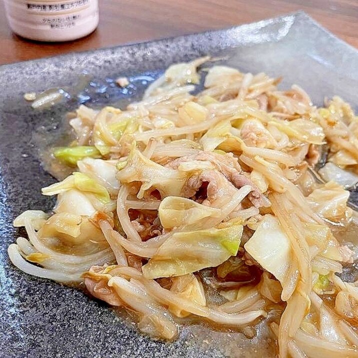 もやしと豚肉の中華風野菜炒め★隠し味はラー油